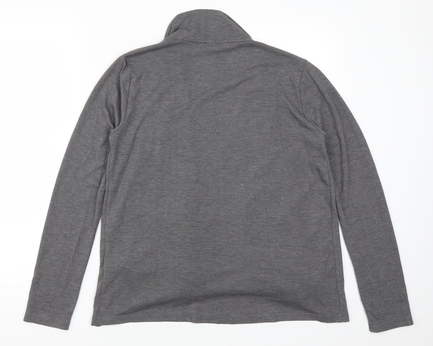 FOREVER 21 Womens Grey  Rayon Cardigan Jumper Size L  - Waterfall