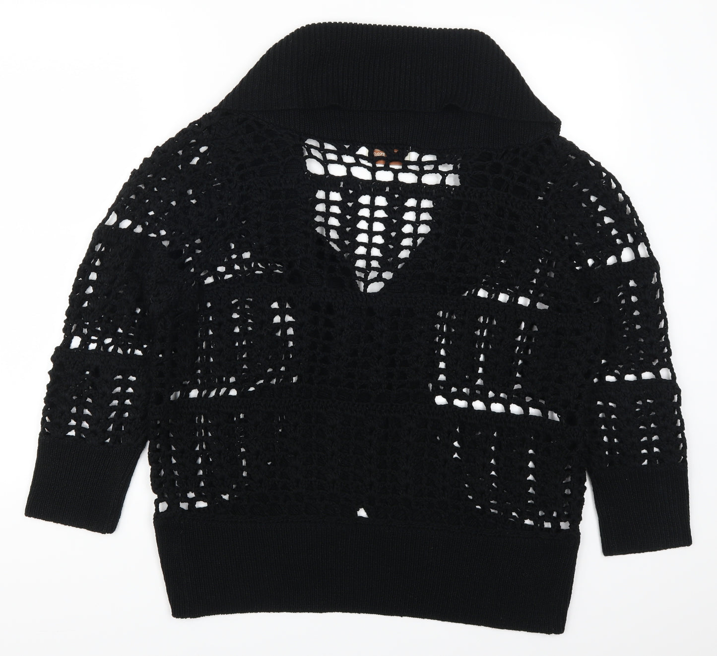 Be Yourself Womens Black   Cardigan Jumper Size 18