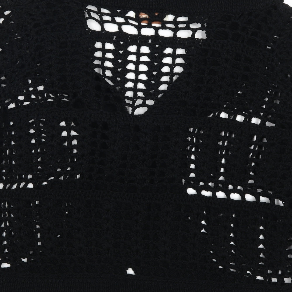 Be Yourself Womens Black   Cardigan Jumper Size 18