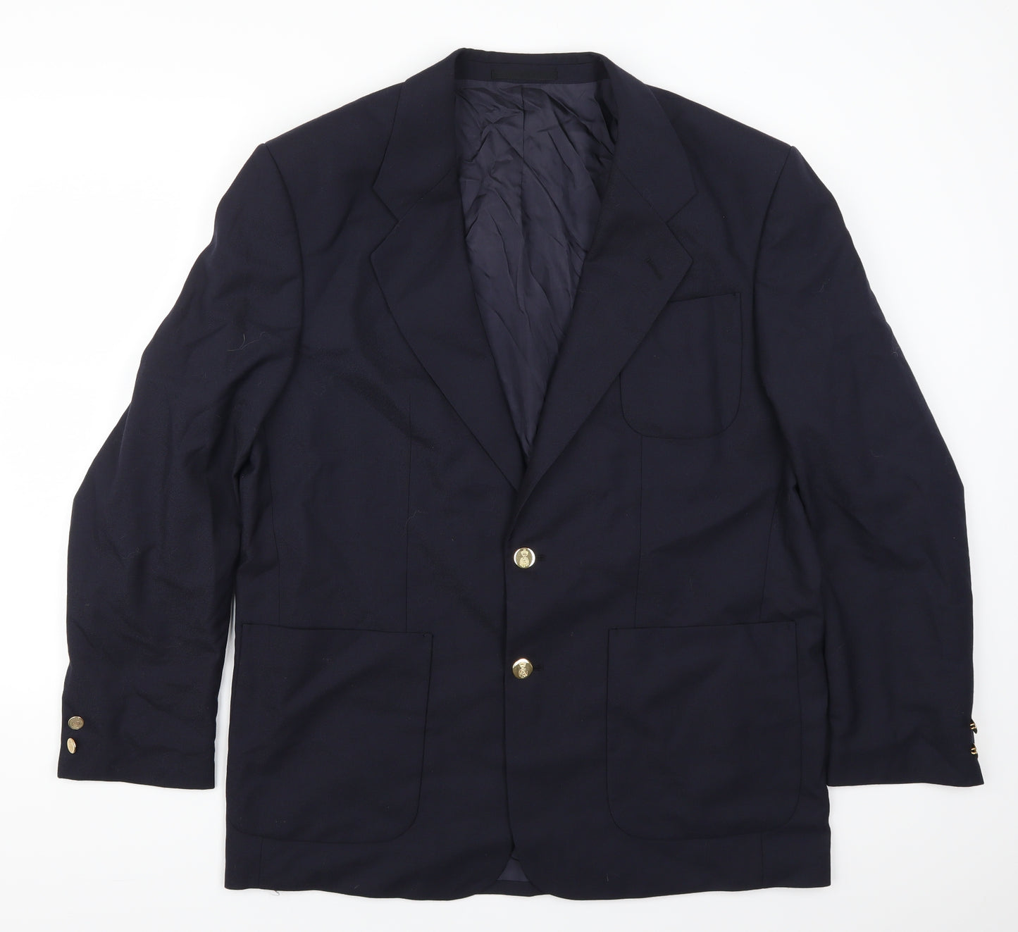 Preworn Mens Blue   Jacket Suit Jacket Size 44