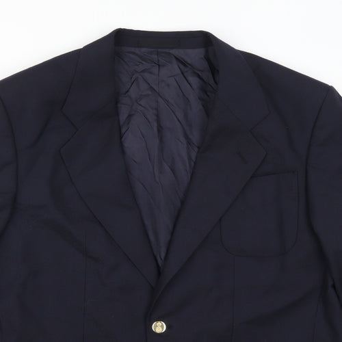 Preworn Mens Blue   Jacket Suit Jacket Size 44