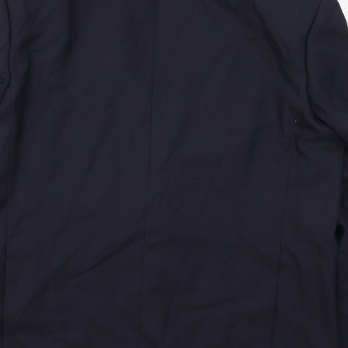 Preworn Mens Blue   Jacket Suit Jacket Size 44