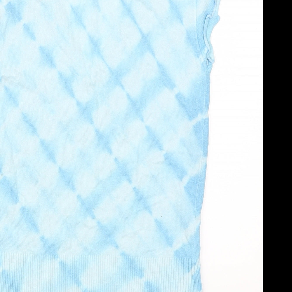NEXT Womens Blue   Basic T-Shirt Size 8  - Tie Dye