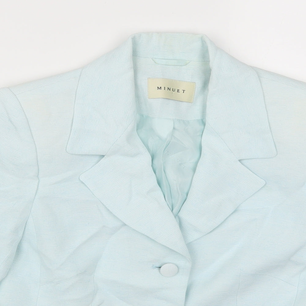 Minuet Womens Blue   Jacket  Size 8