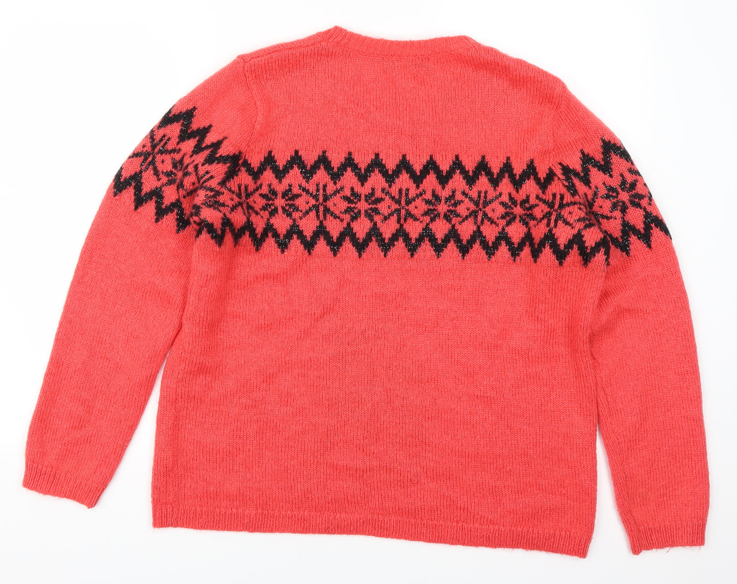 NEXT Womens Red   Pullover Jumper Size 16  - Deer