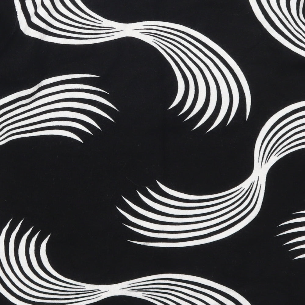 Saloos Womens Black Geometric  Pullover Jumper Size S