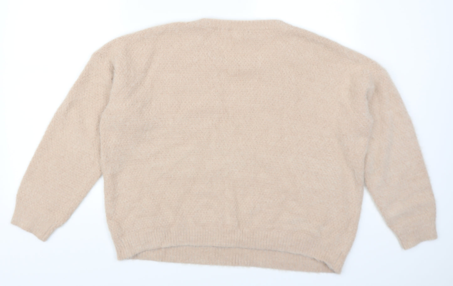 Blue Vanilla Womens Pink   Pullover Jumper Size M  - Lace up Detail