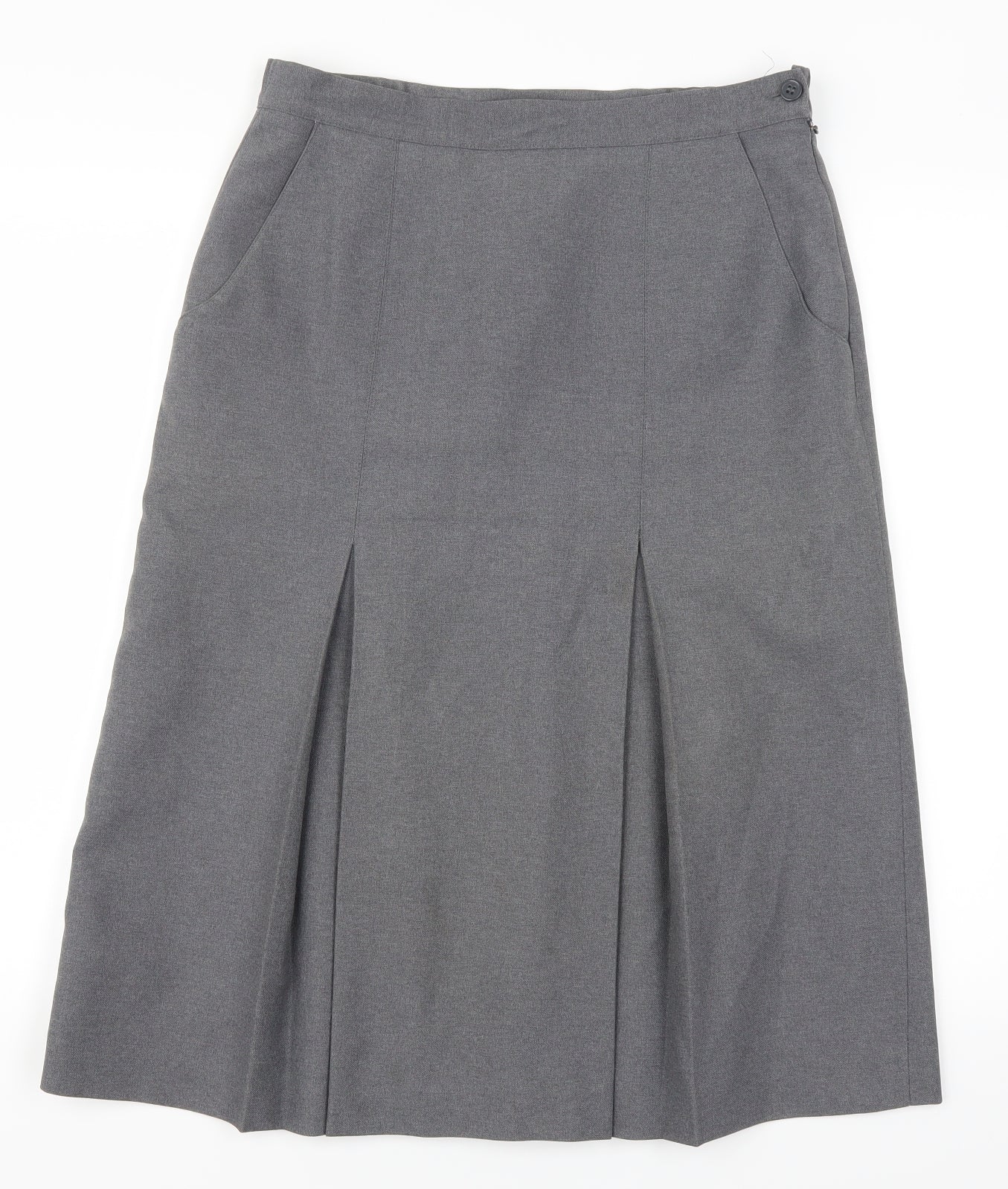 Esmorn Womens Grey   Pleated Skirt Size 14