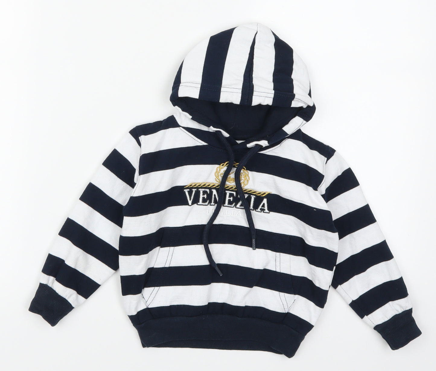 Venice Collection Boys Blue Spotted  Basic T-Shirt Size 12-18 Months  - Venezia Italia