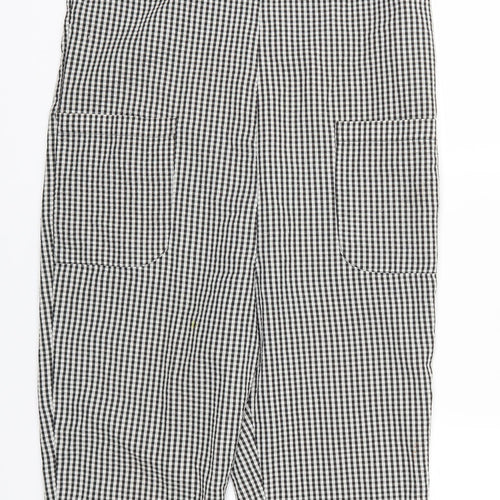 Topshop Womens Grey Check  Jumpsuit One-Piece Size 10 L25 in - Gingham