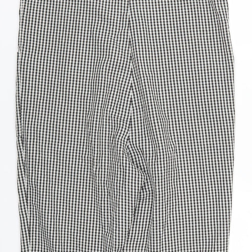 Topshop Womens Grey Check  Jumpsuit One-Piece Size 10 L25 in - Gingham