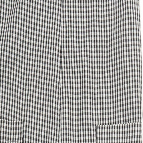 Topshop Womens Grey Check  Jumpsuit One-Piece Size 10 L25 in - Gingham