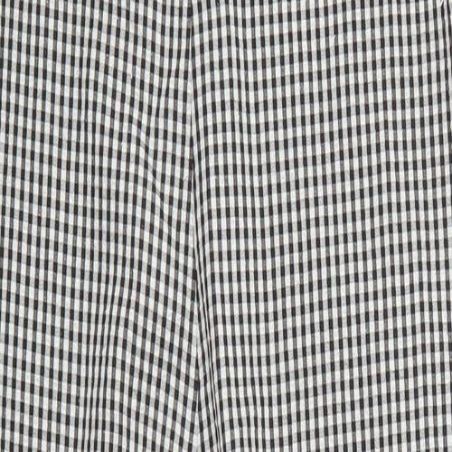 Topshop Womens Grey Check  Jumpsuit One-Piece Size 10 L25 in - Gingham