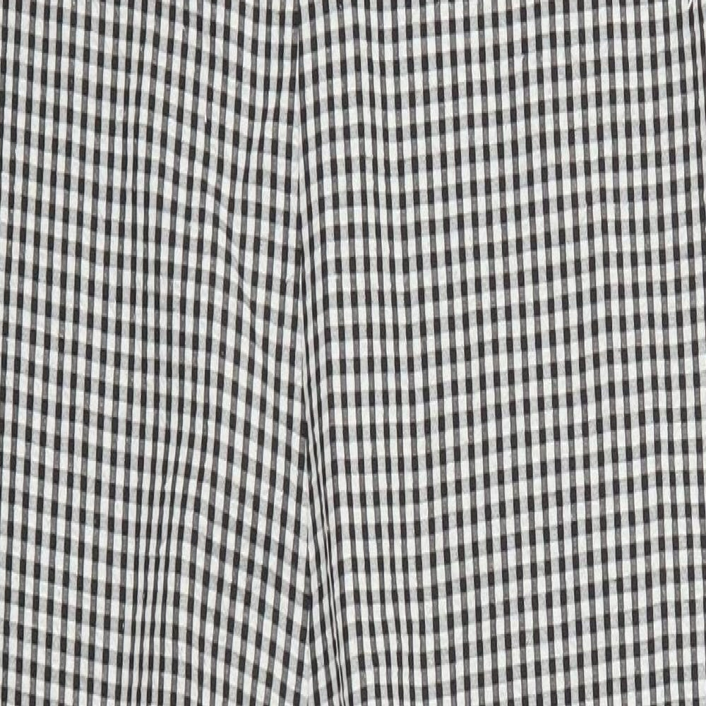 Topshop Womens Grey Check  Jumpsuit One-Piece Size 10 L25 in - Gingham