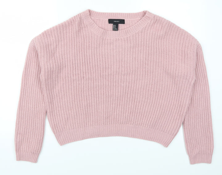 FOREVER 21 Womens Pink Pullover Jumper Size M
