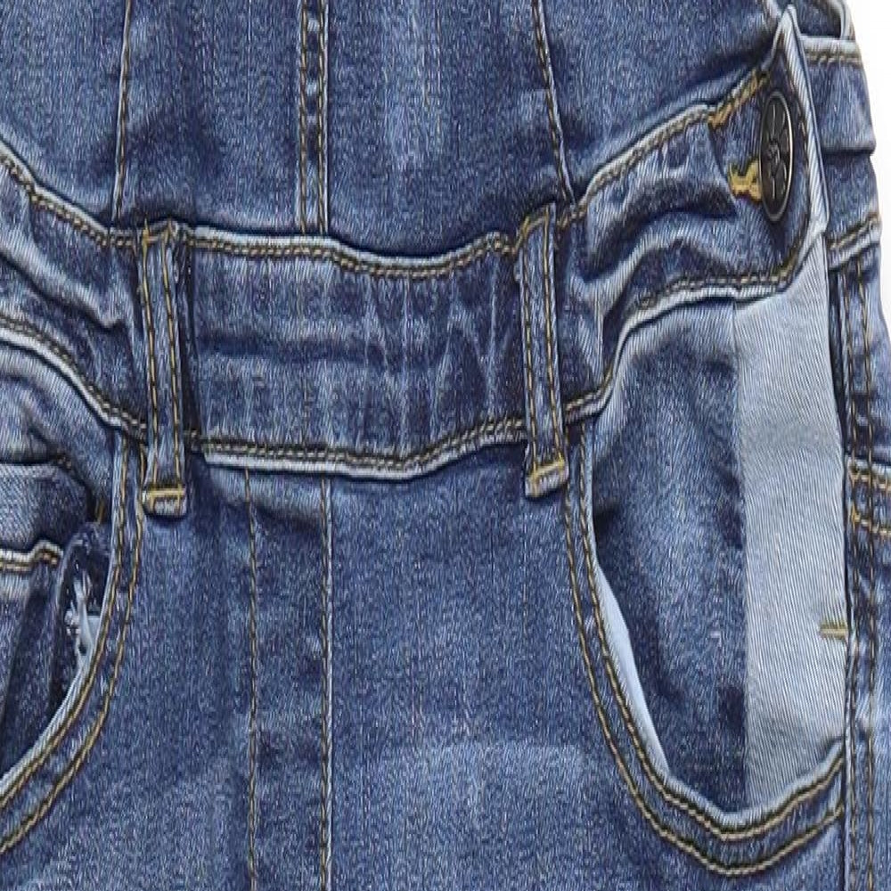 Nutmeg Girls Blue  Denim Dungaree One-Piece Size 9-10 Years