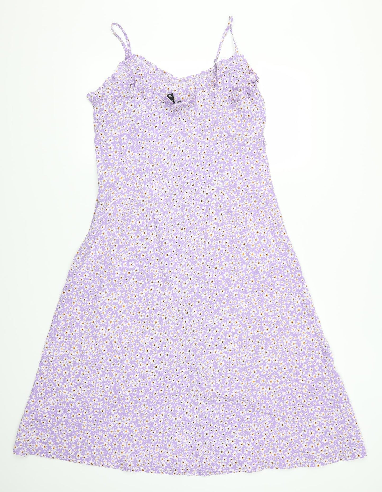 New Look Womens Purple Floral  A-Line  Size 12