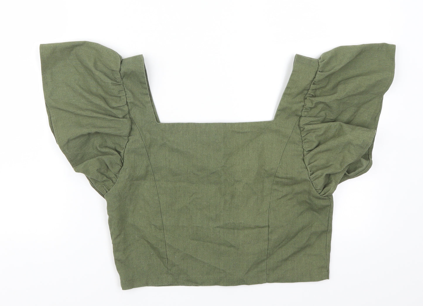 New Look Womens Green   Cropped Polo Size 10