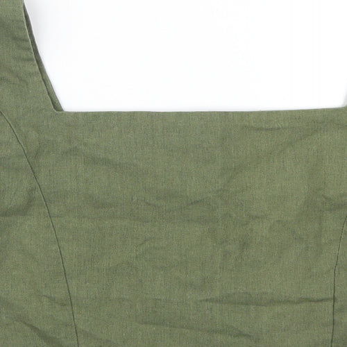 New Look Womens Green   Cropped Polo Size 10