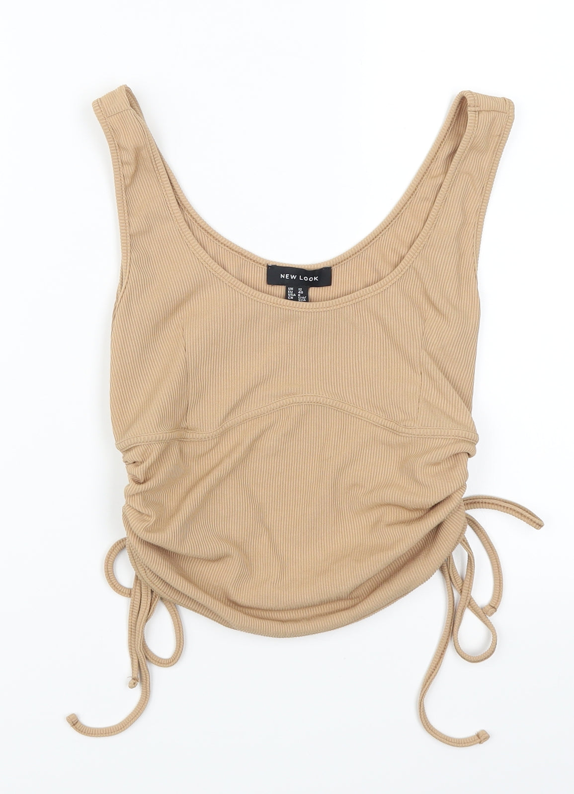 New Look Womens Beige   Cropped Tank Size 12