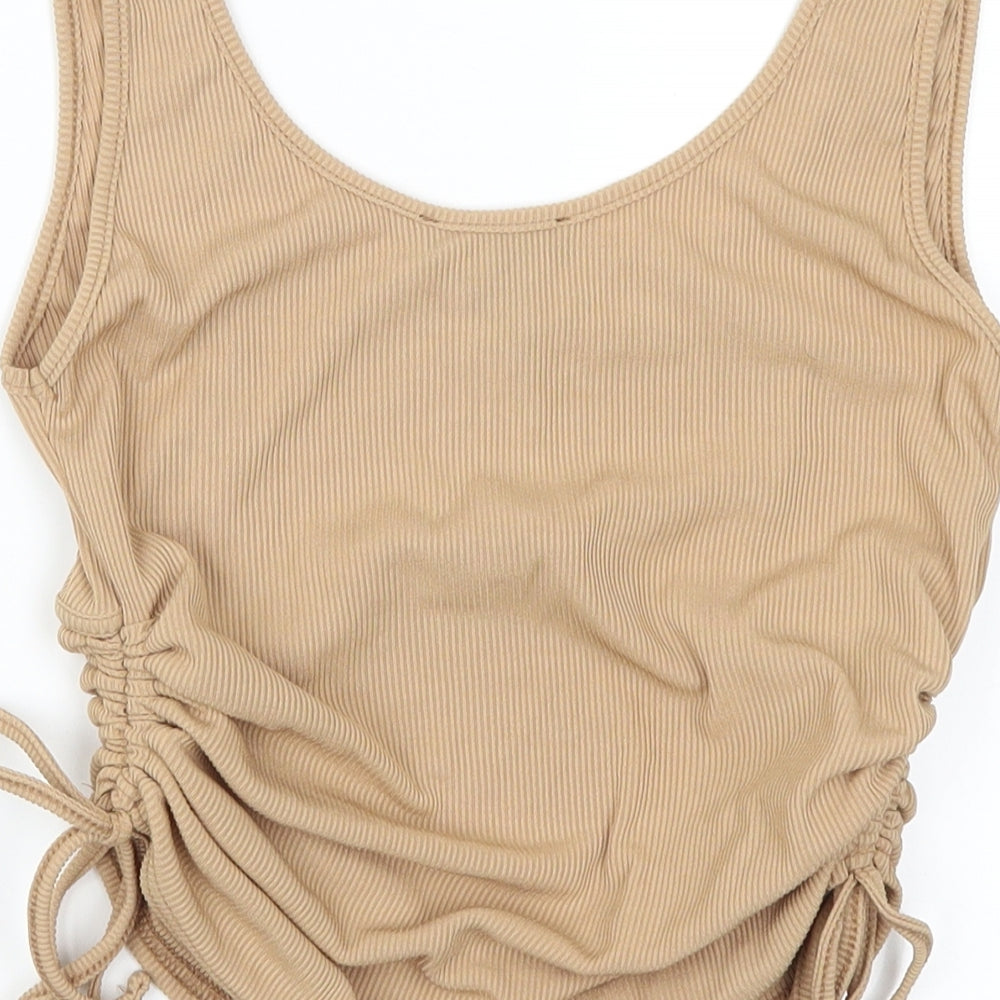 New Look Womens Beige   Cropped Tank Size 12