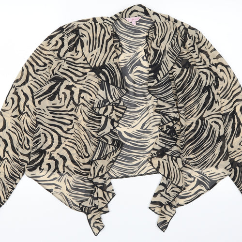 Per Una Womens Brown Animal Print  Jacket  Size 16  - Striped