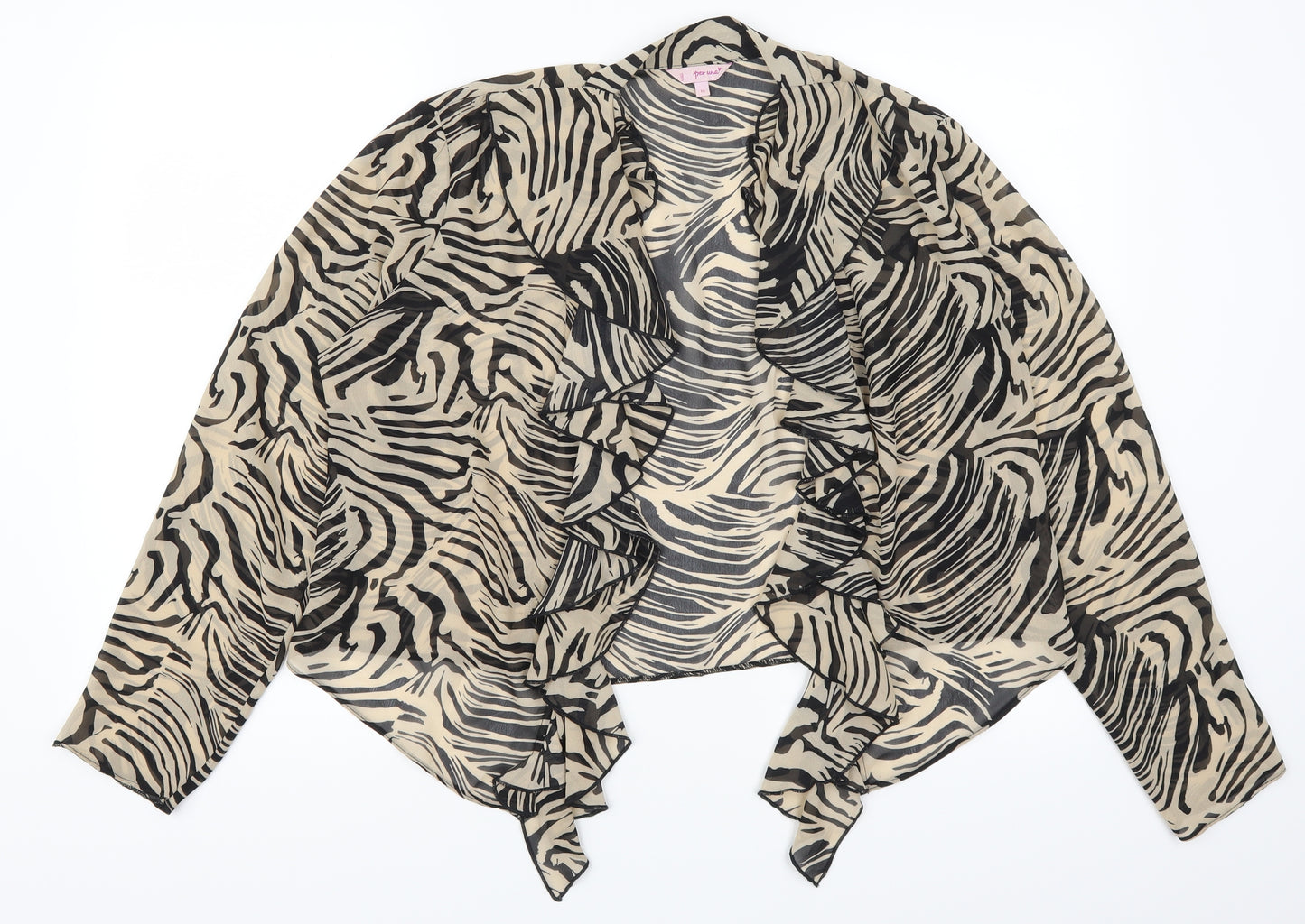 Per Una Womens Brown Animal Print  Jacket  Size 16  - Striped