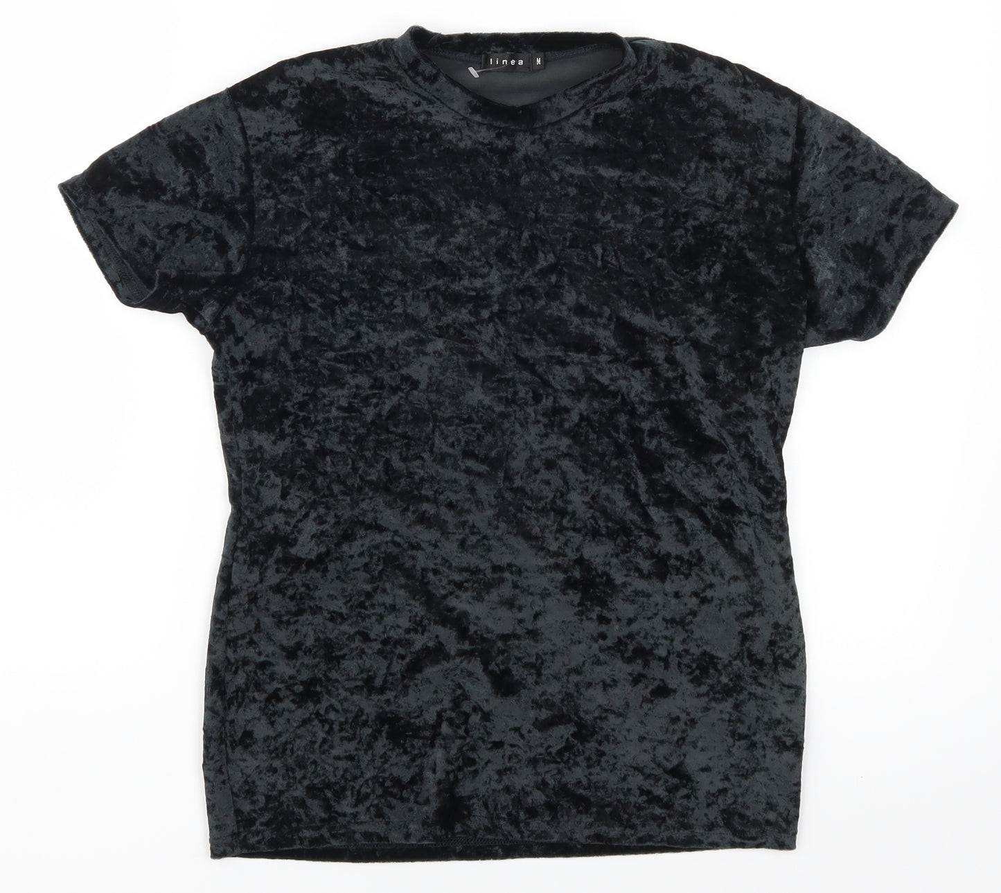 Linea Womens Black   Basic T-Shirt Size M