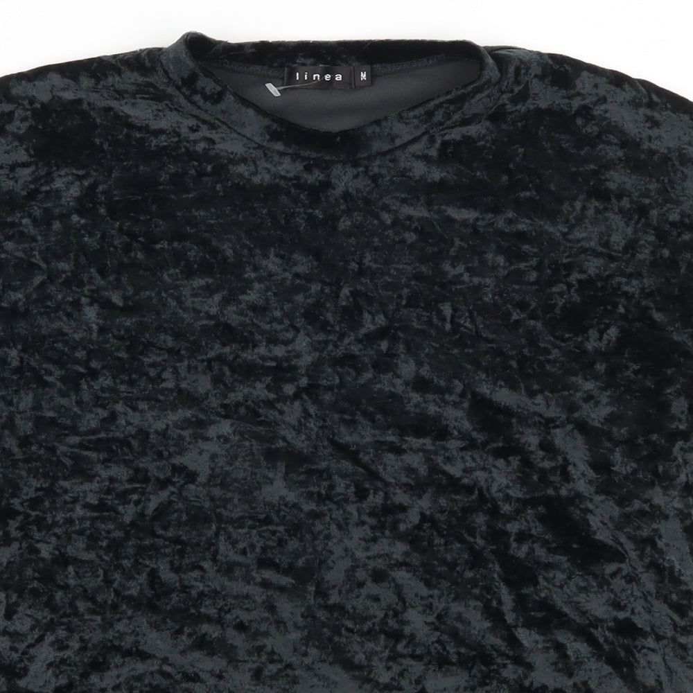 Linea Womens Black   Basic T-Shirt Size M