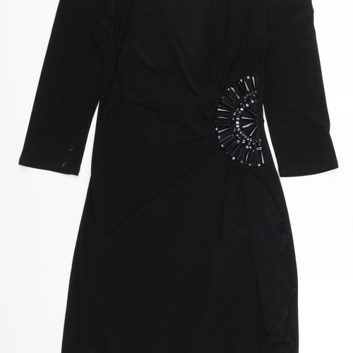 Julien Macdonald Womens Black   A-Line  Size 10