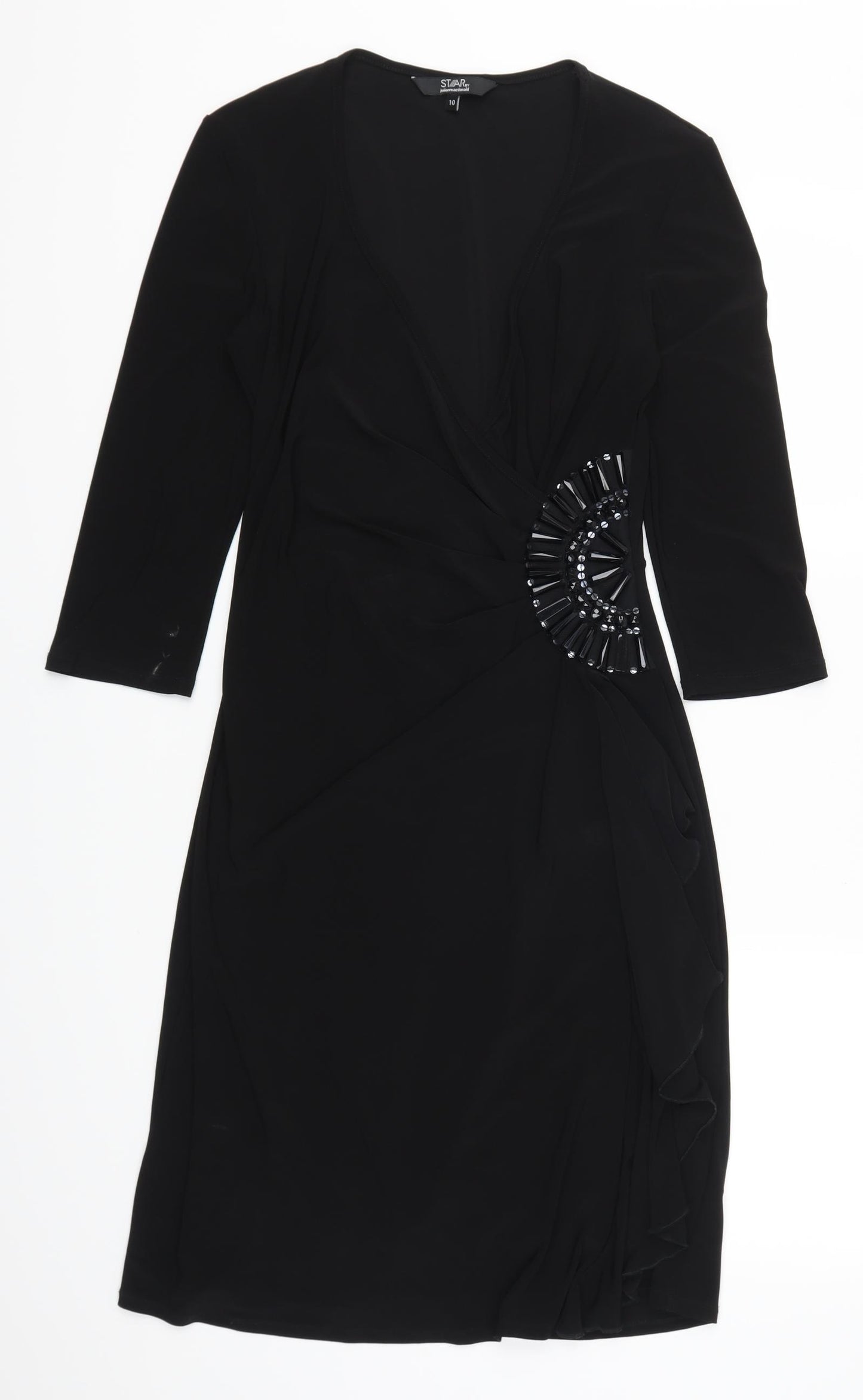 Julien Macdonald Womens Black   A-Line  Size 10