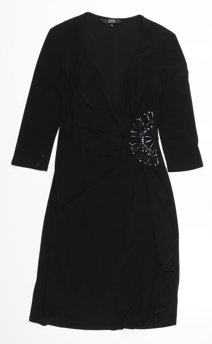 Julien Macdonald Womens Black   A-Line  Size 10