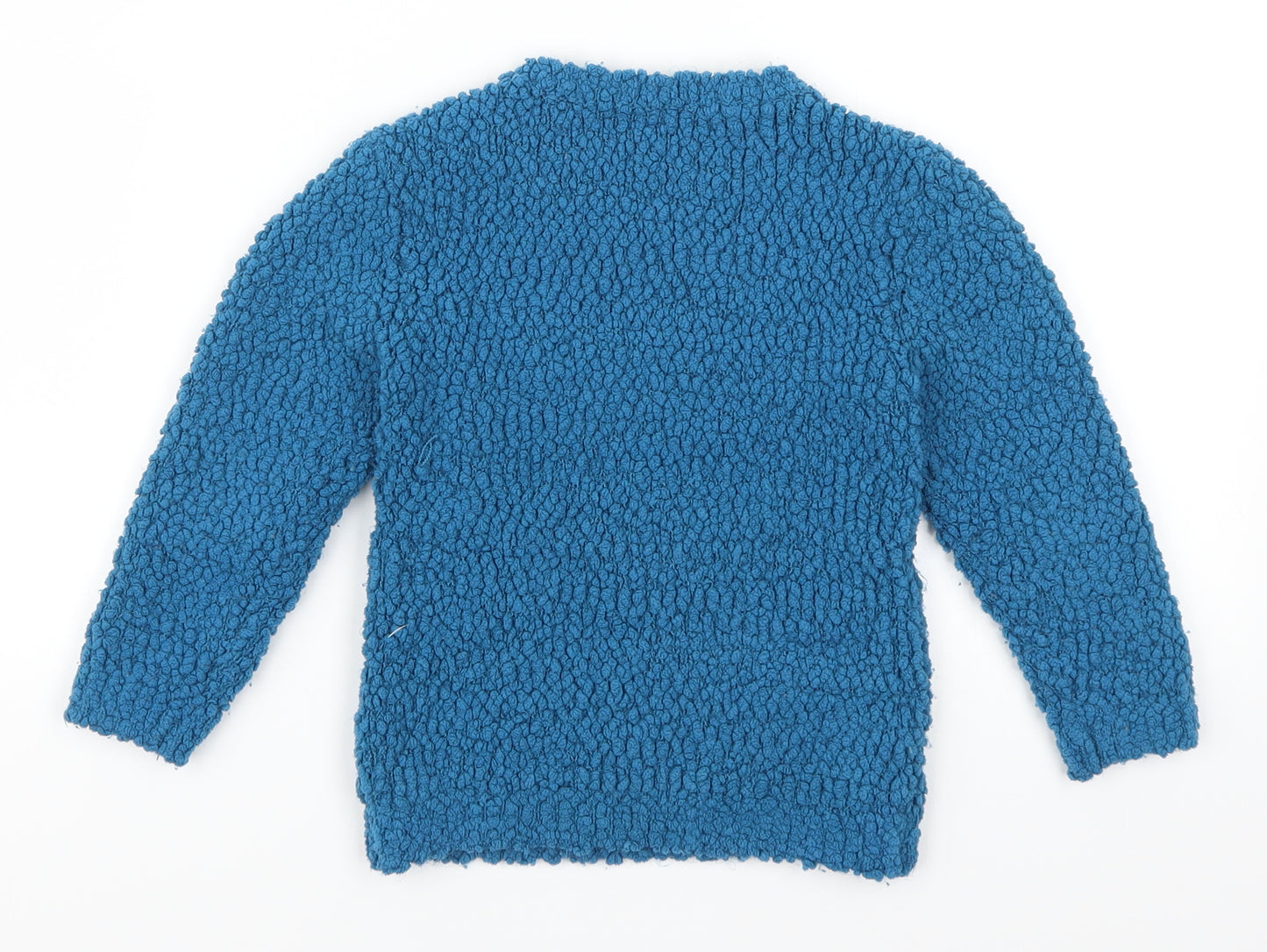 Nutmeg Girls Blue   Pullover Jumper Size 4-5 Years  - Love Heart