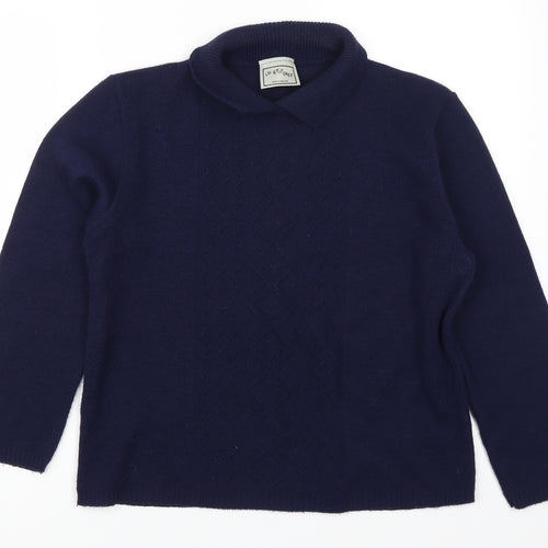 In Stitches Womens Blue   Pullover Jumper Size 6