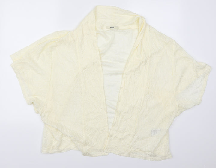 Oasis Womens Beige Cardigan Jumper Size S - Cream
