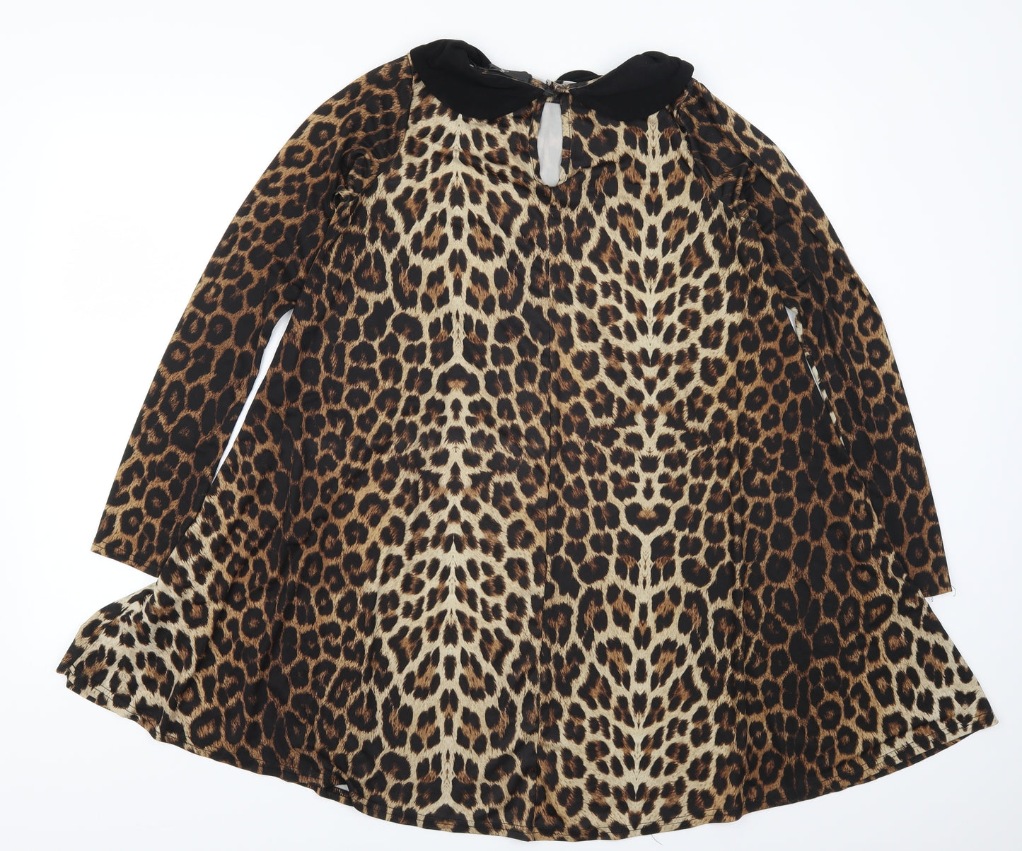 Fearne Cotton Womens Brown Animal Print  A-Line  Size 10