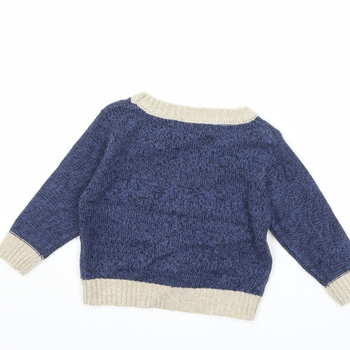 George Baby Blue  Knit Pullover Jumper Size 9-12 Months