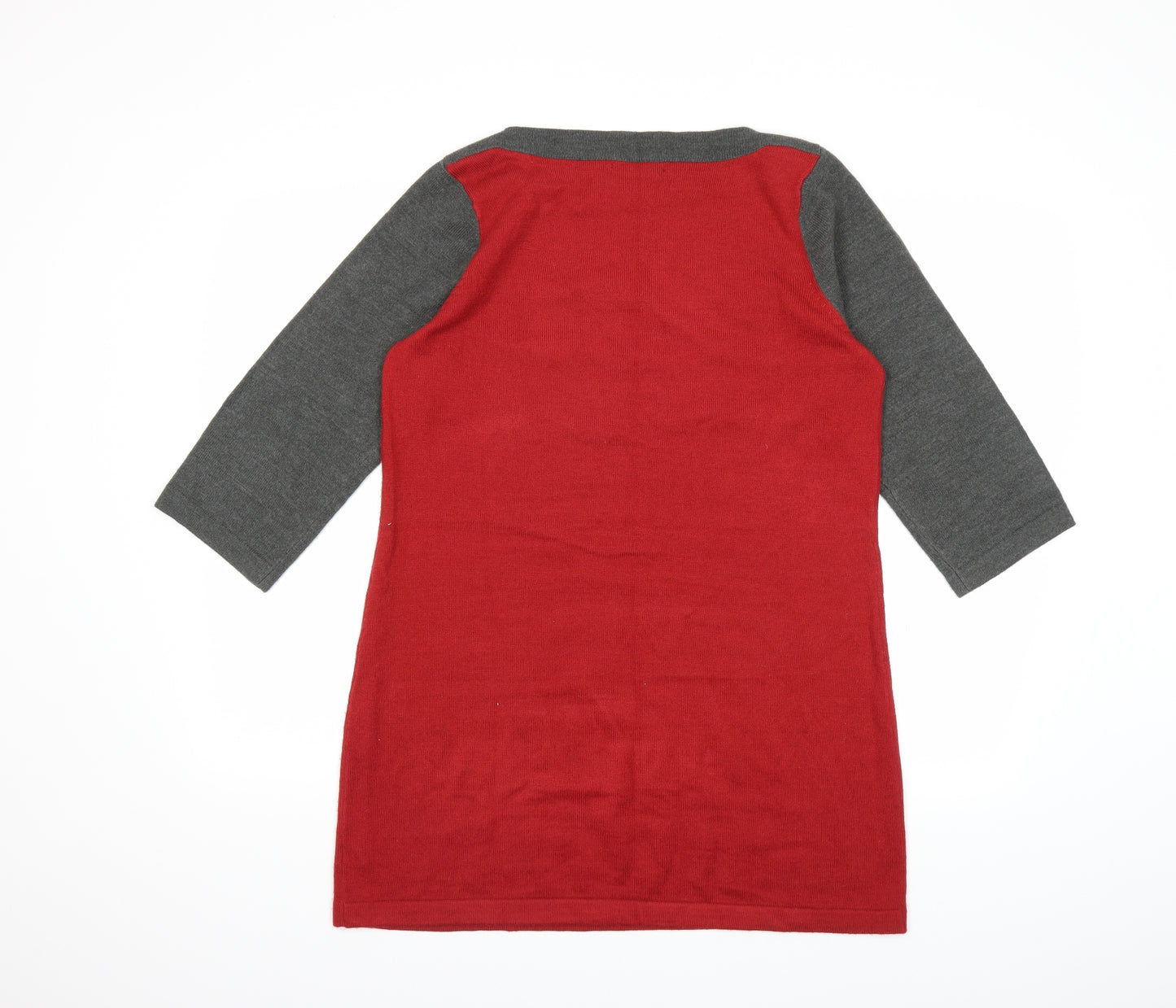George Womens Red  Knit Jumper Dress  Size 14