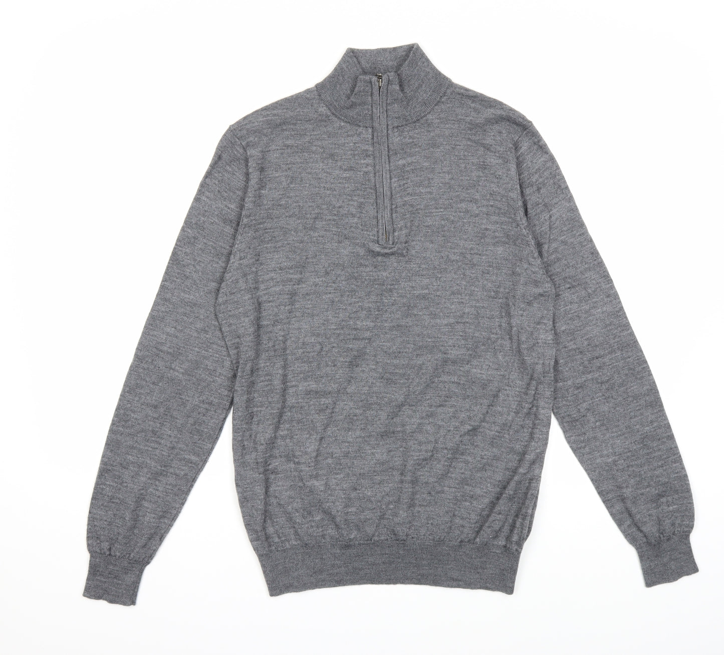 Savile Row Mens Grey  Knit Pullover Jumper Size M