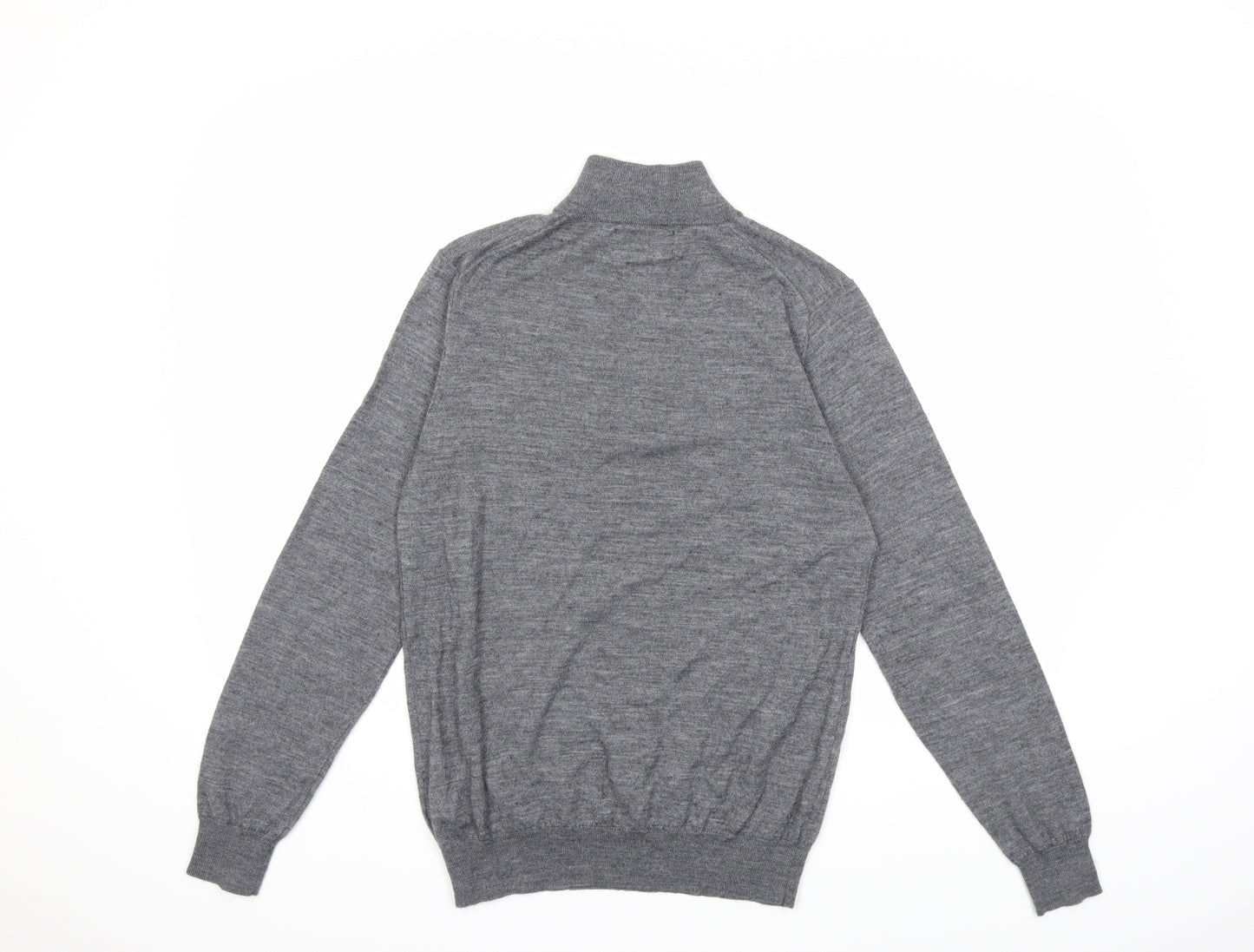 Savile Row Mens Grey  Knit Pullover Jumper Size M