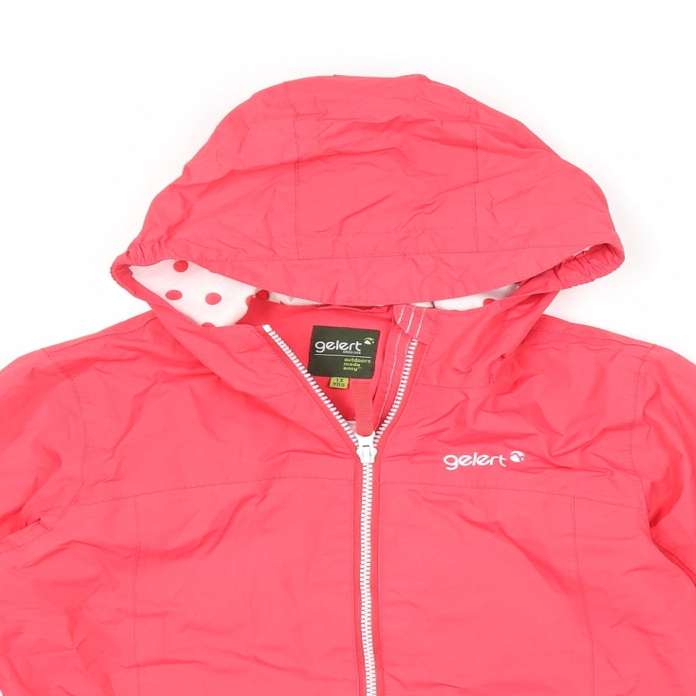 Gelert Girls Red   Rain Coat Coat Size 13 Years