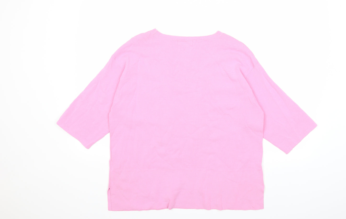 Marks and Spencer Womens Pink  Knit Pullover Jumper Size 14
