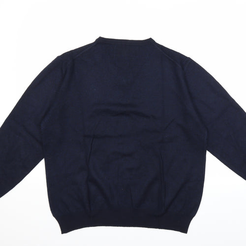 Jasper Conran Mens Blue  Knit Pullover Jumper Size XL