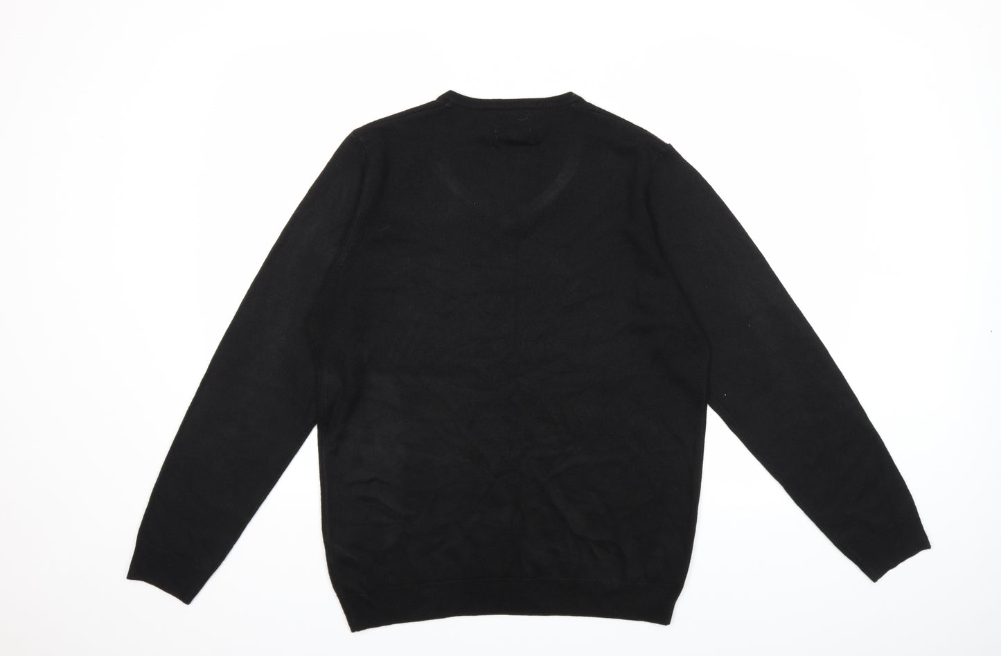 Marks and Spencer Mens Black  Knit Pullover Jumper Size L