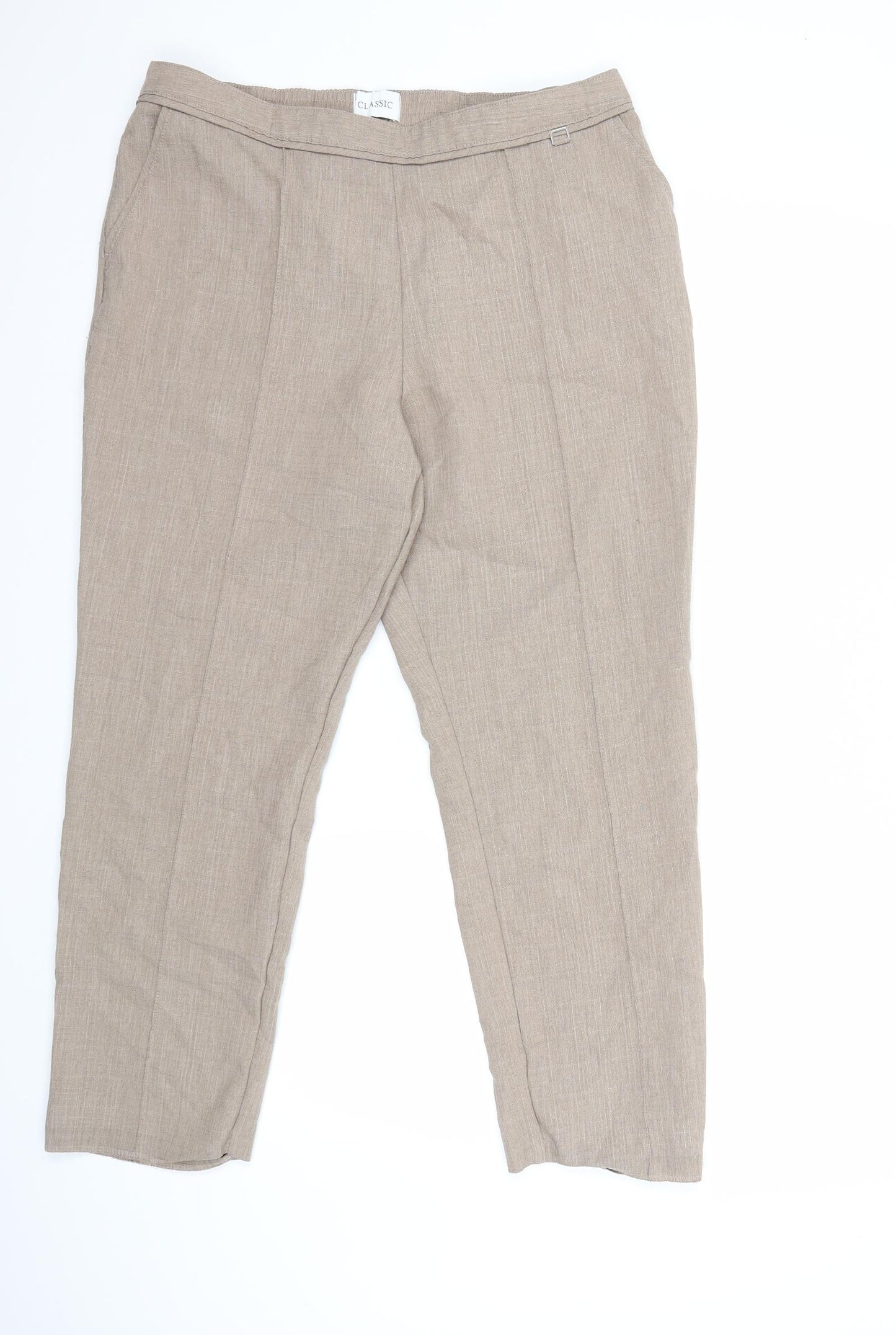 Marks and Spencer Womens Brown   Trousers  Size 16 L27 in