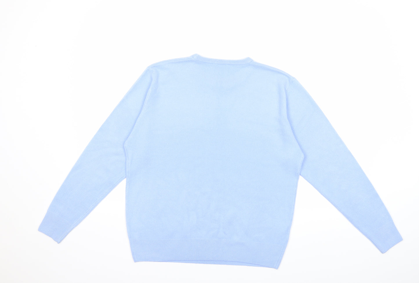 Isabelle Womens Blue  Knit Pullover Jumper Size M