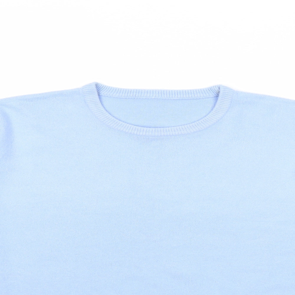 Isabelle Womens Blue  Knit Pullover Jumper Size M