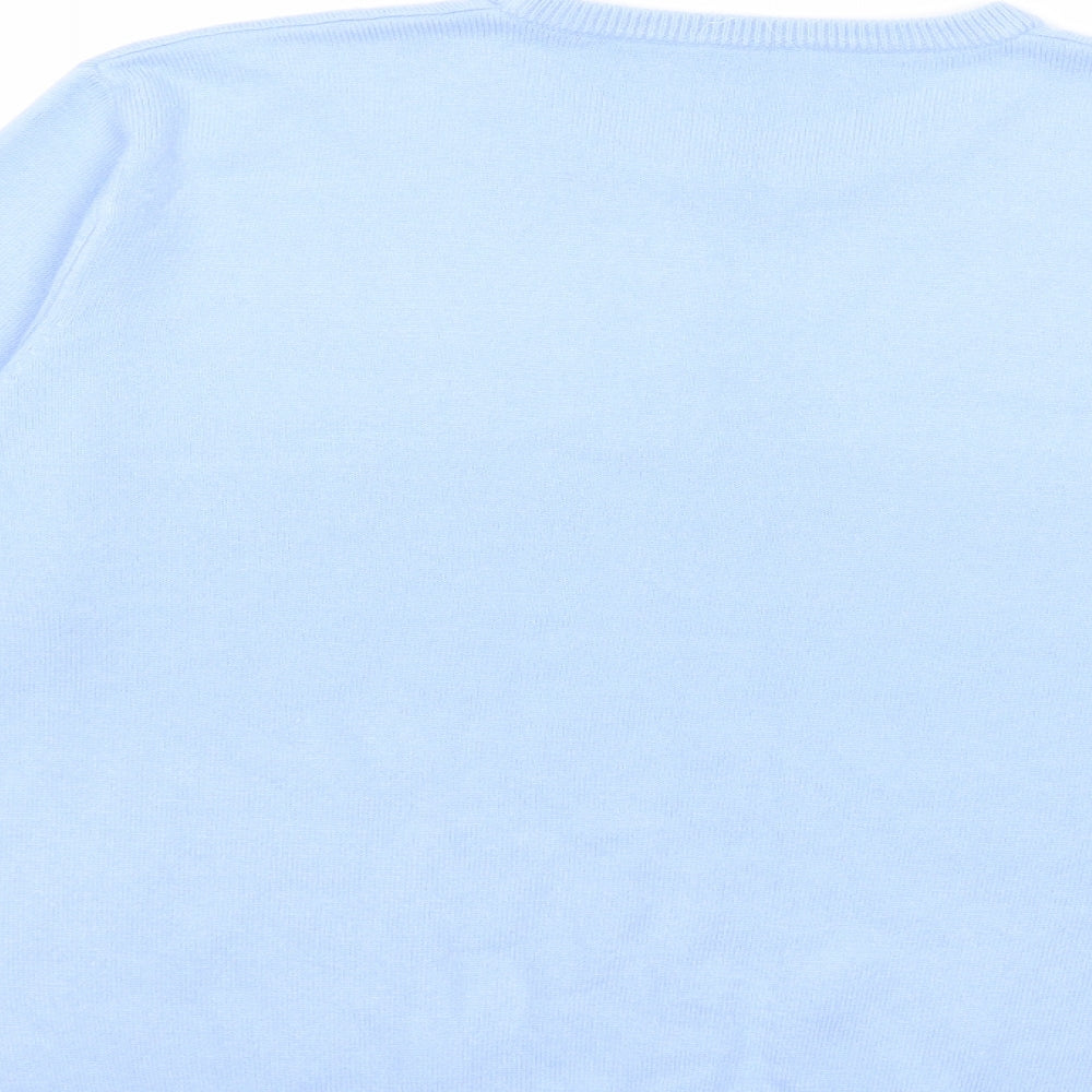 Isabelle Womens Blue  Knit Pullover Jumper Size M