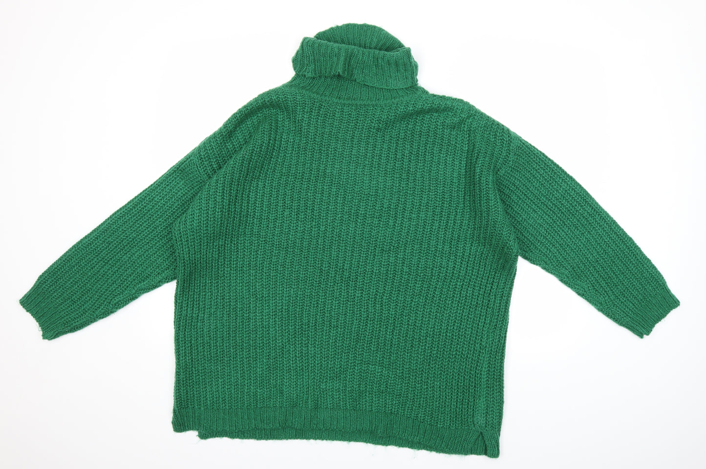 F&F Womens Green  Knit Pullover Jumper Size 16