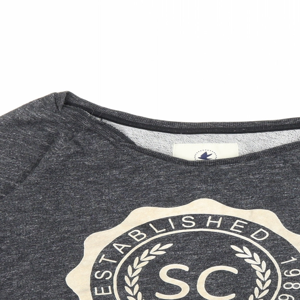 SoulCal&Co Womens Grey   Pullover Sweatshirt Size 12